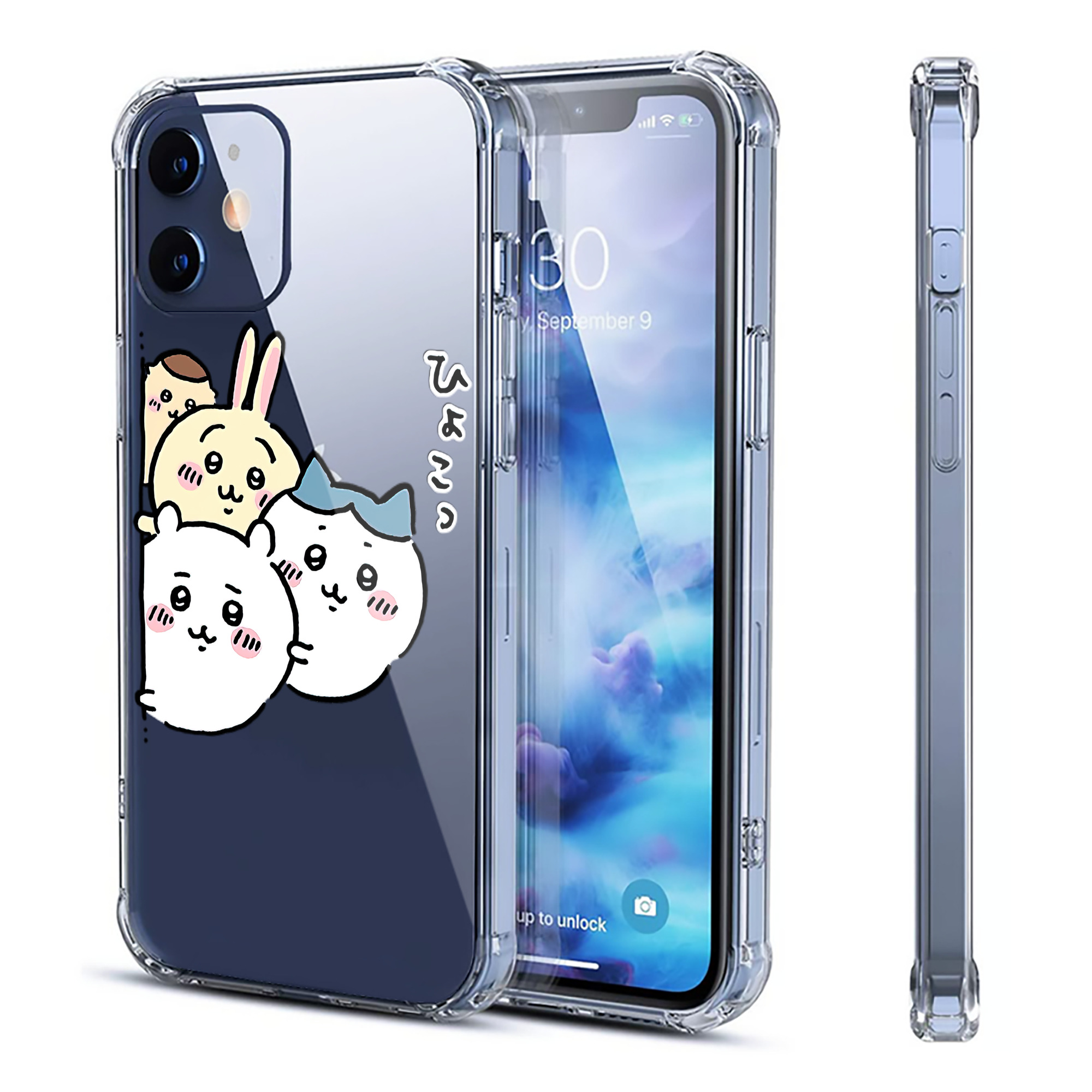 （画像用） ちいかわ ちいかわ Chii-kawa chiikawa 【iPhone 12シリーズ対応】透明スマホケース（クリアソフトケース）